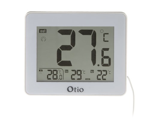 OTIO - Thermomètre intérieur / Extérieur filaire Blanc