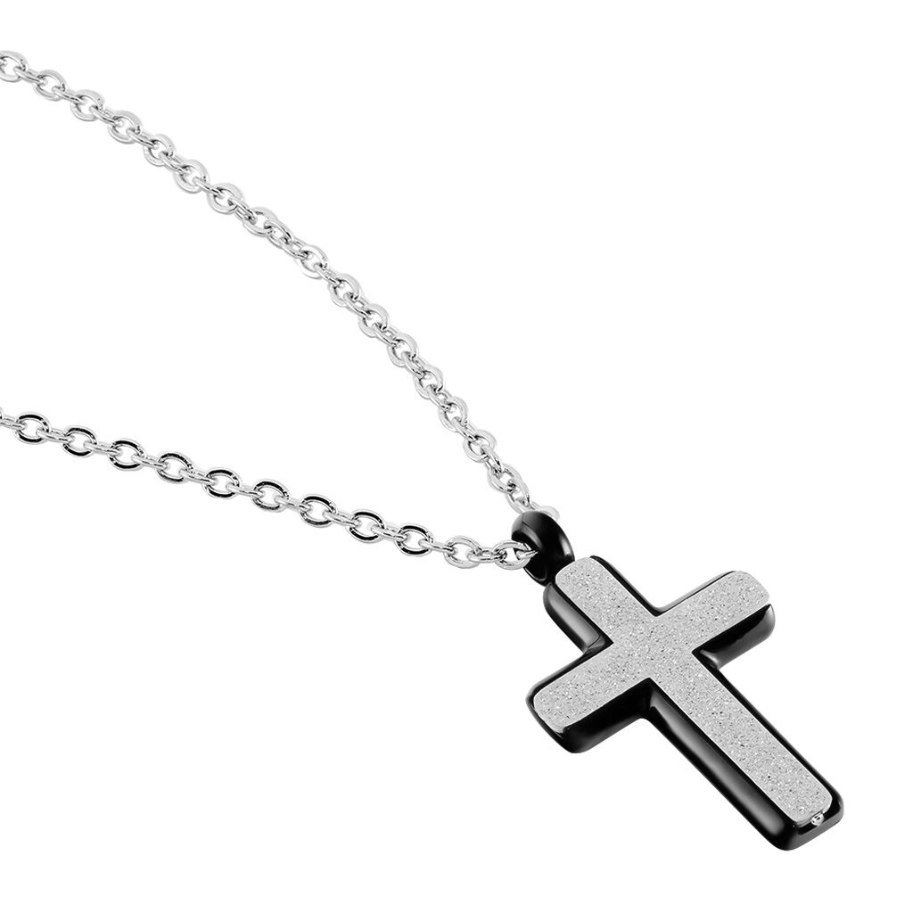 Collier Moletee Acier Blanc