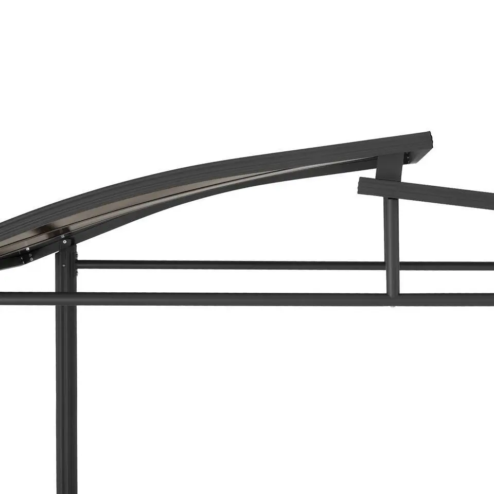 tectake Barbecue-overkapping Asado 2,4x1,5x2,34m, Grijs