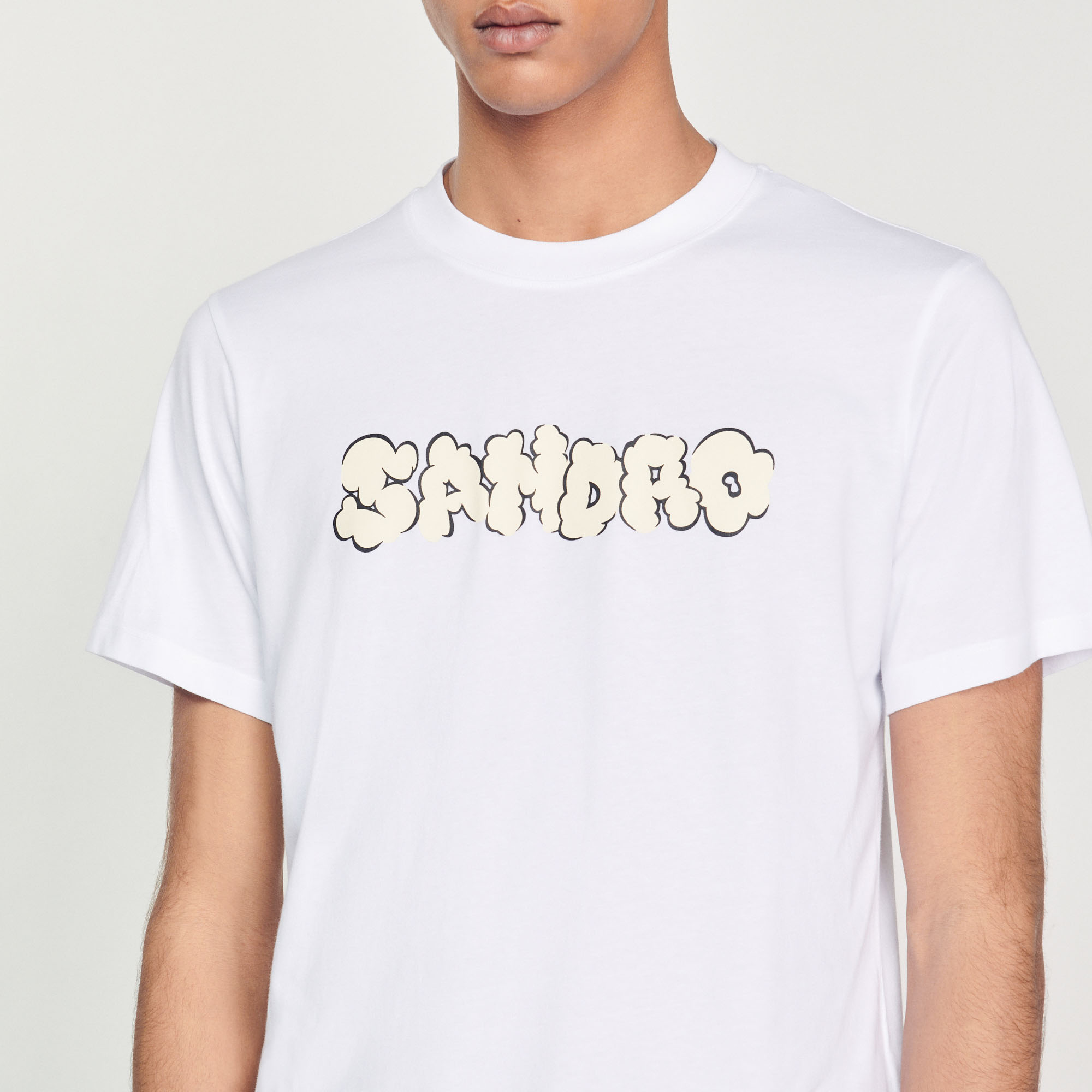 T-shirt broderie Sandro