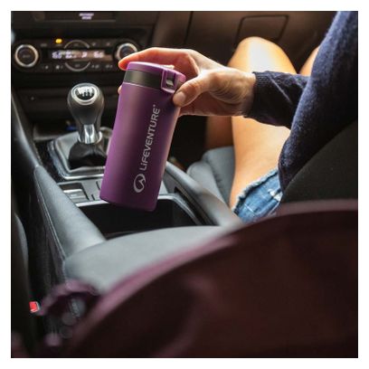 Mug isotherme Lifeventure Flip-Top Purple mat