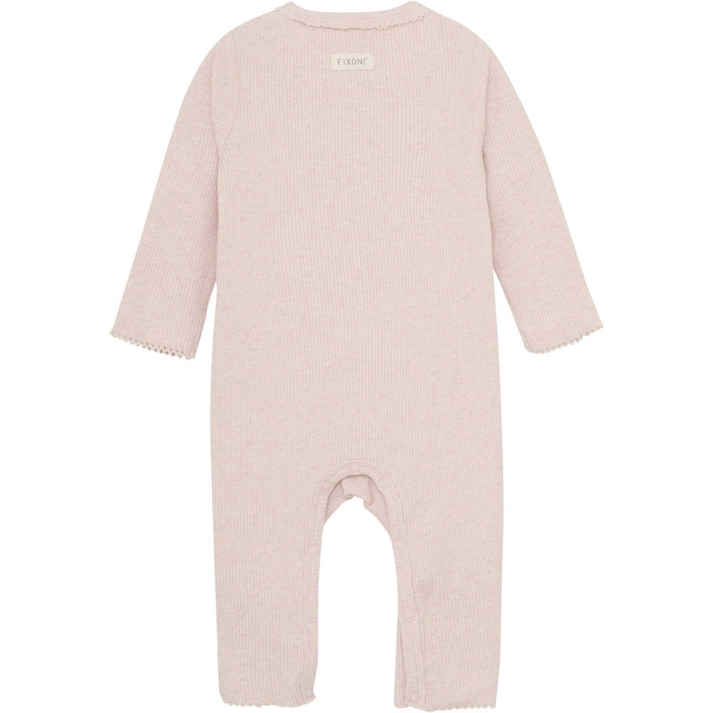 Køb FIXONI Hushed Violet Melange Romper LS Mélange Rib