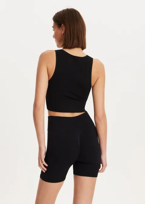 Naadloze singlet zwart (ZWART)