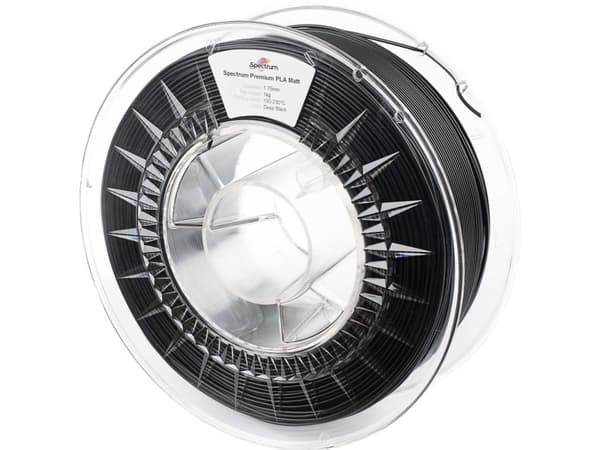 Spectrum Filament SPECTRUM/PLA-MATT/DEEP BLACK/1.75 mm/1 kg universal