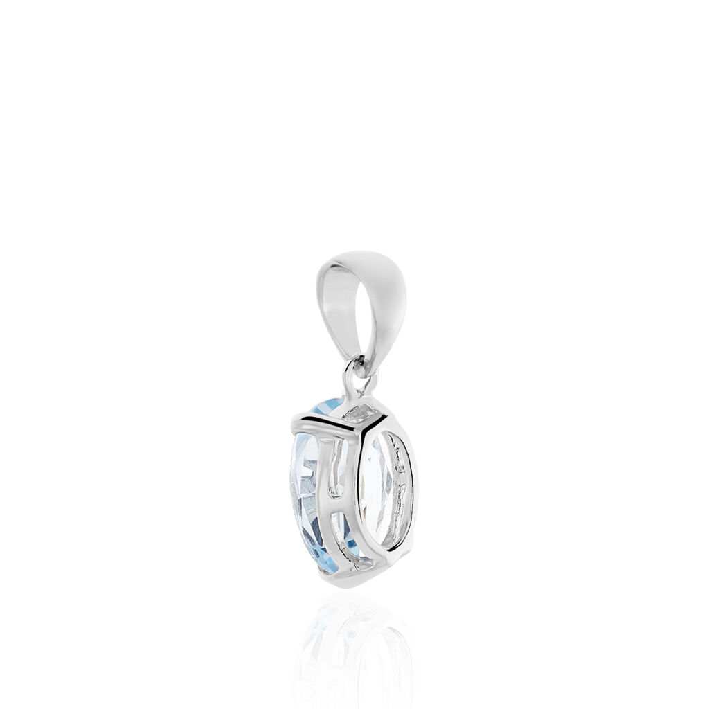 Pendentif Prudencia Or Blanc Topaze