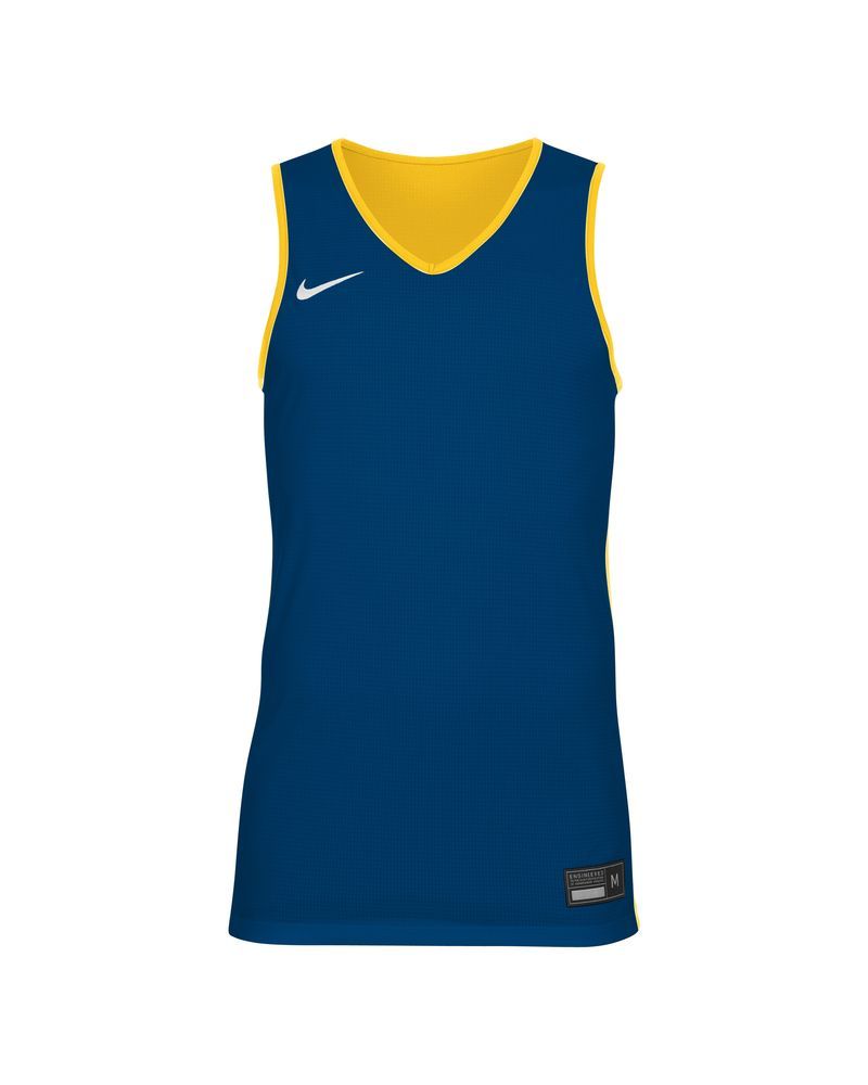 Maillot de basket reversible Nike Team Jaune & Bleu Royal pour homme