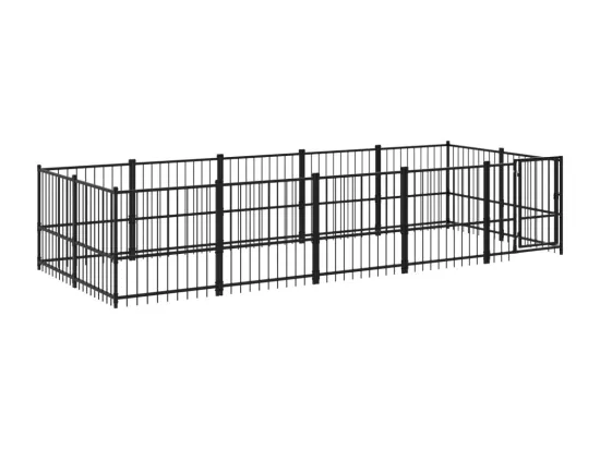 Chenil cage enclos pac noire 485 x 193.5 x 100 cm 02_0041890