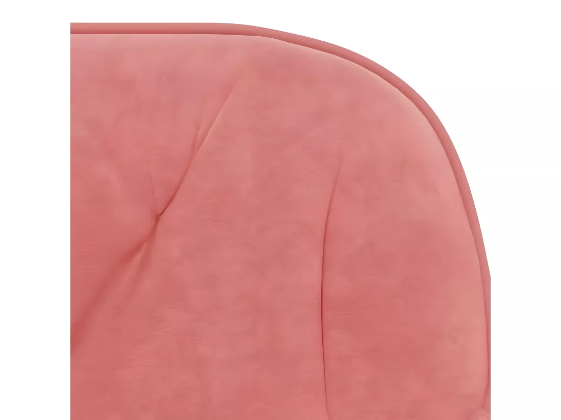 Chaise pivotante de bureau Rose Velours