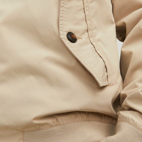 Jack & Jones - 12229304 JPRBLUPEAKY HARRINGTON JACKET WHITE PEPPER Beige