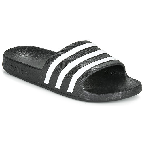 adidas Performance - ADILETTE AQUA - Noir / blanc