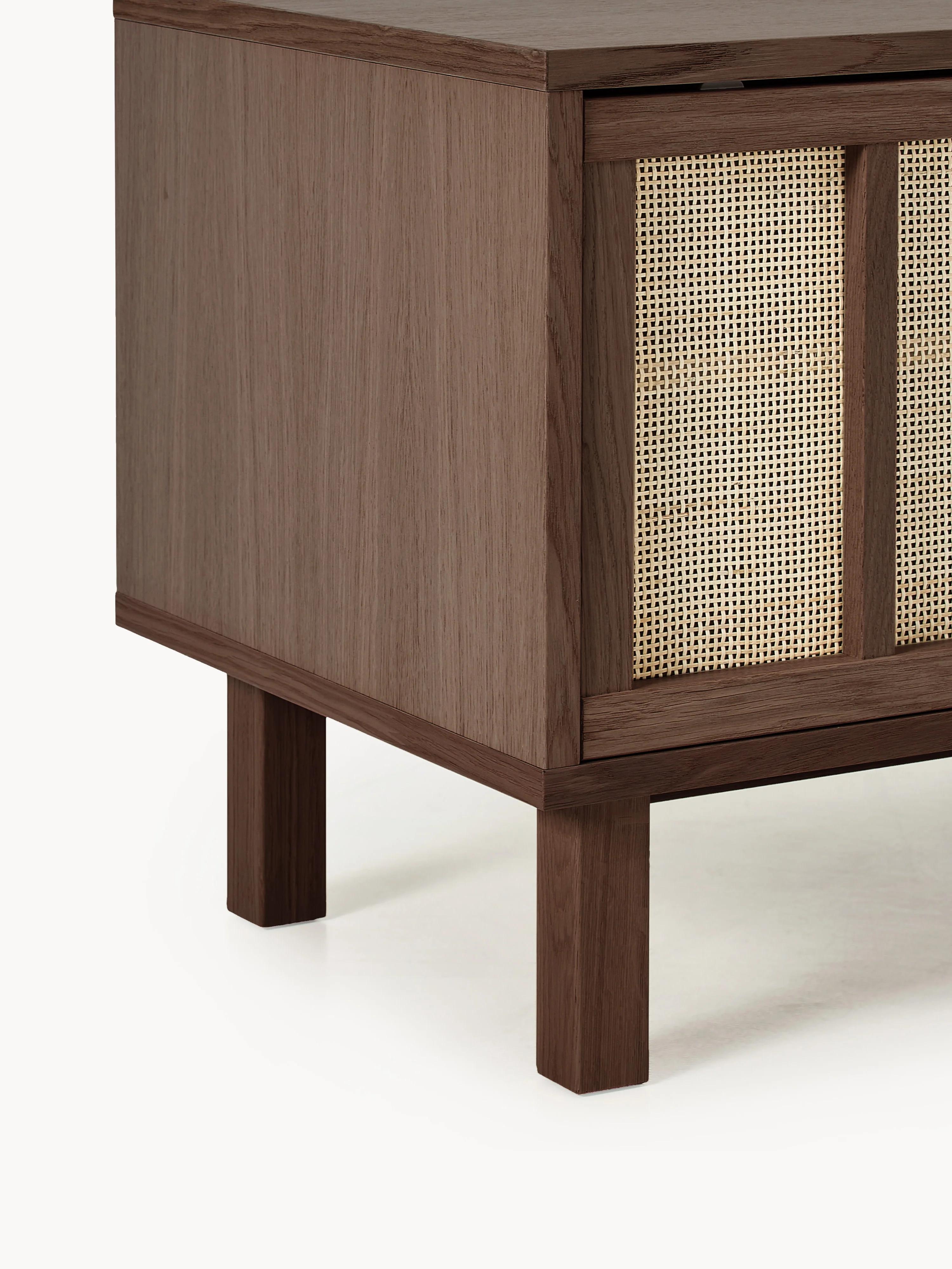 Tv-meubel Echo met rotan voorzijde