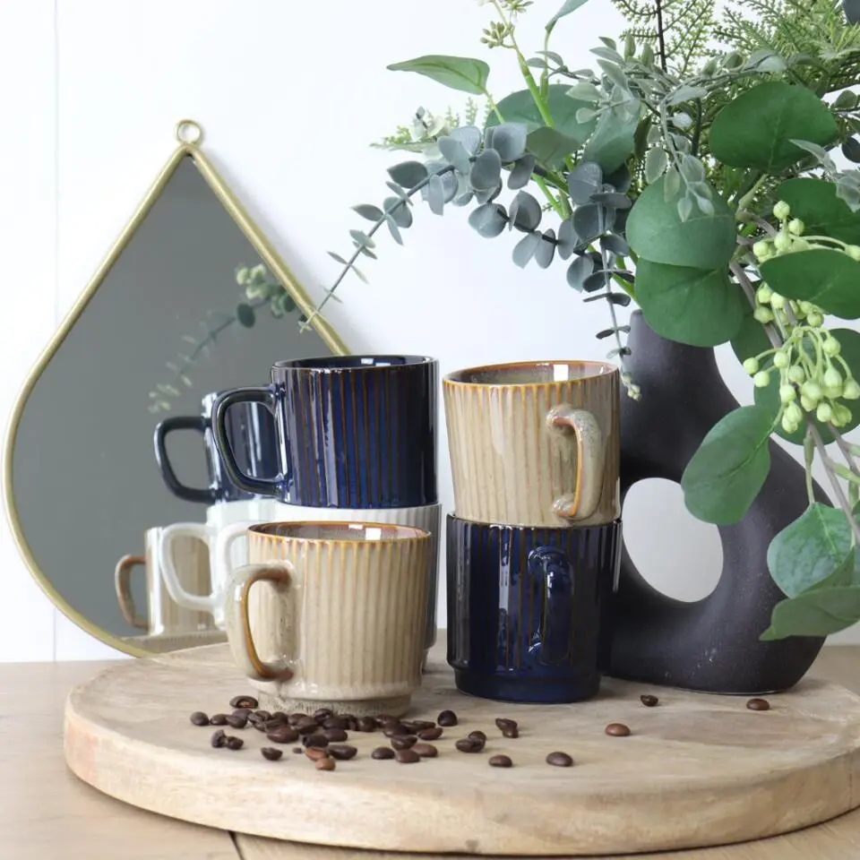 OTIX Koffiekopjes 6 Stuks 270 ml Div. Kleuren Keramiek