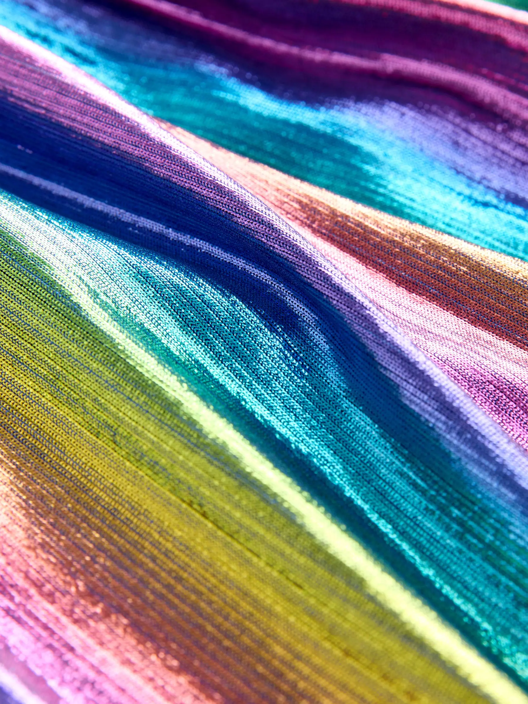 Met glinsterende regenboogprint - Rok met elastische taille (3-16jr)