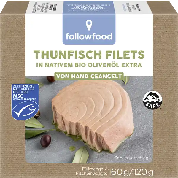 MSC Thunfisch Filets in nativem Bio Olivenöl extra