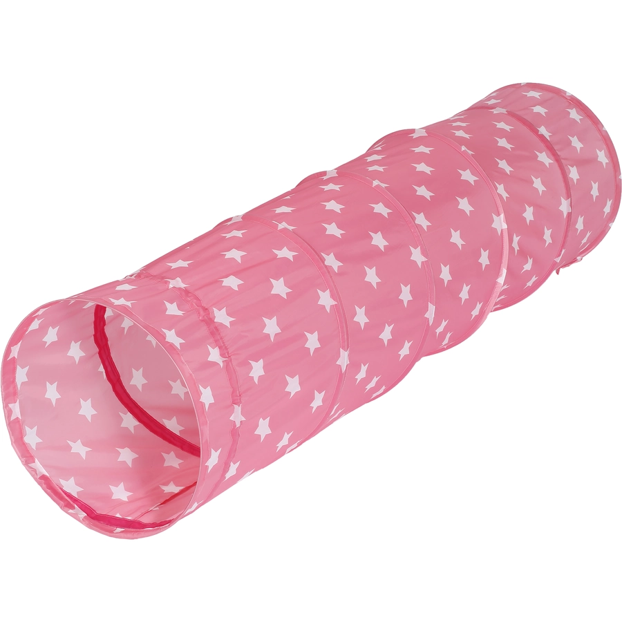 knorr toys® Spieltunnel pink white stars