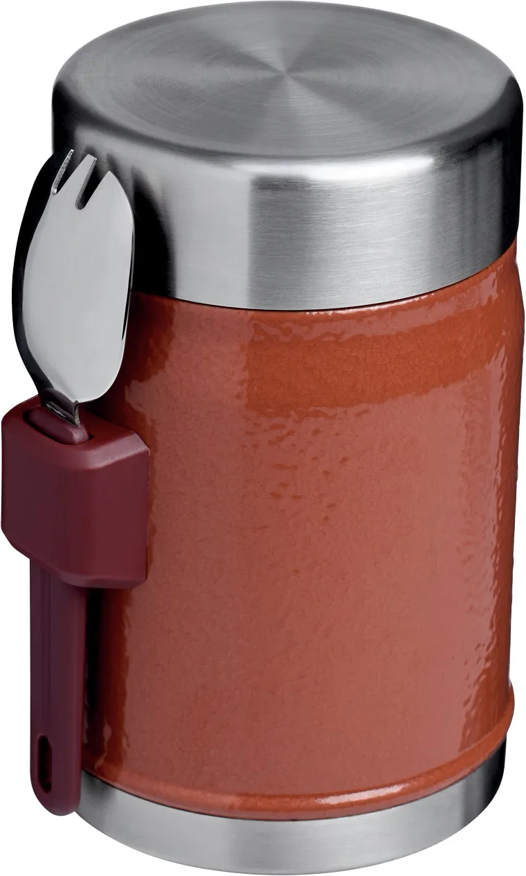 Stanley Vacuum Food Jar With Spoon Hammertone Clay