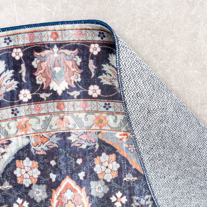 Rond vintage vloerkleed - Imagine Oriental Blauw | Rijk