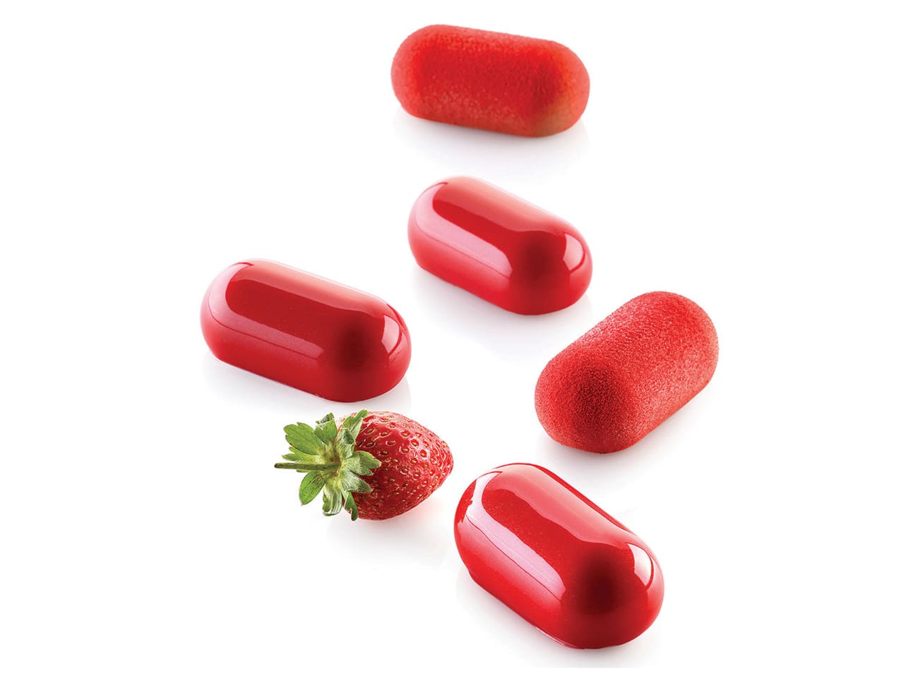 Moule silicone - 12 mini ovales bombés - 30 x 17,5 cm - Silikomart