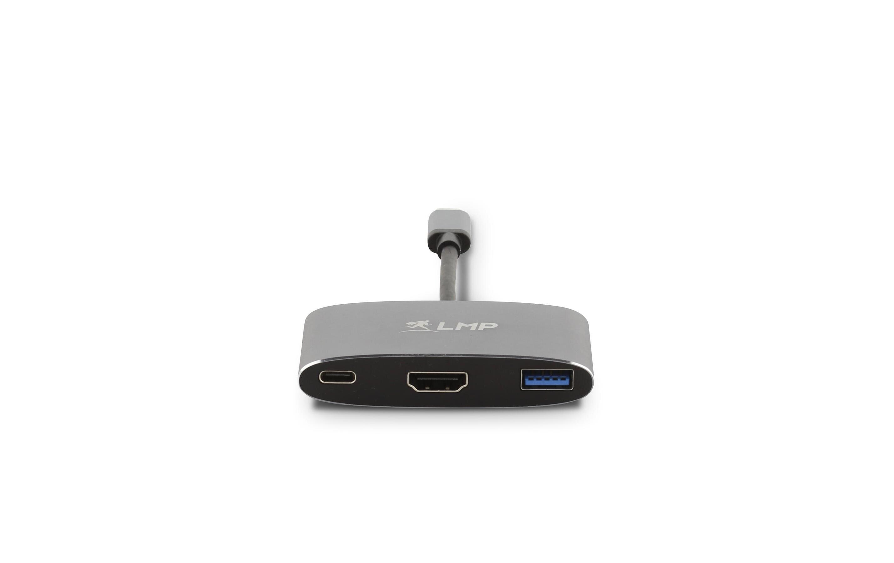 Multiadapter USB-C - HDMI USB 3.0 SpacegrauSchnittstellenerweiterung für USB Typ C Geräte