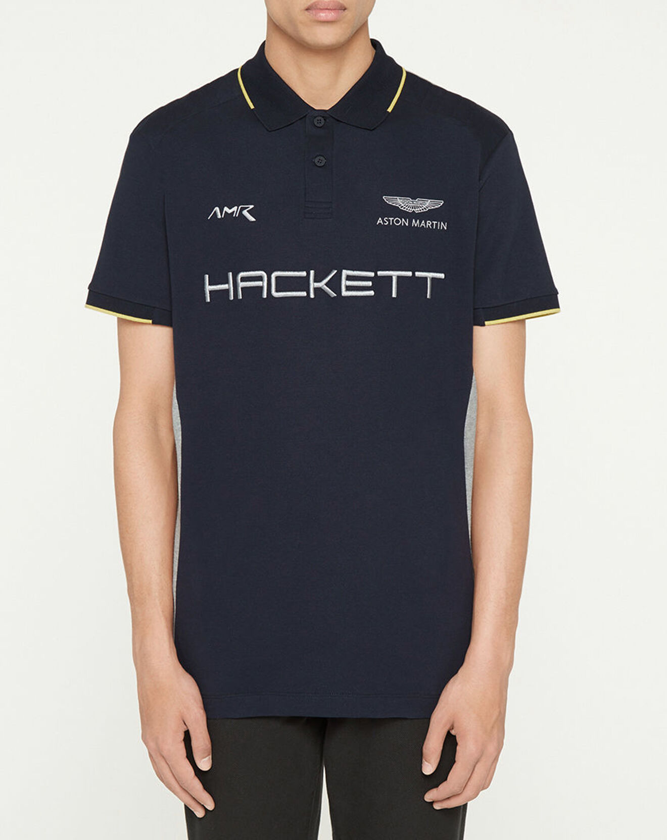 Hackett London Polo Classic Fit Aston Martin Racing mix bleu/gris