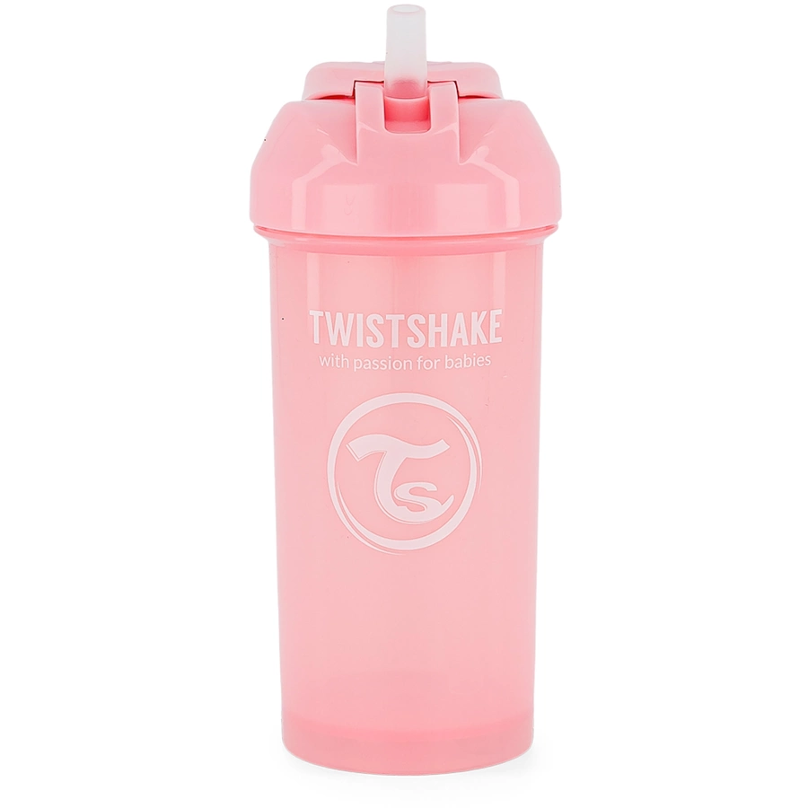 TWISTSHAKE Strohhalmflasche Straw Cup 360 ml 12+ Monate pastel pink