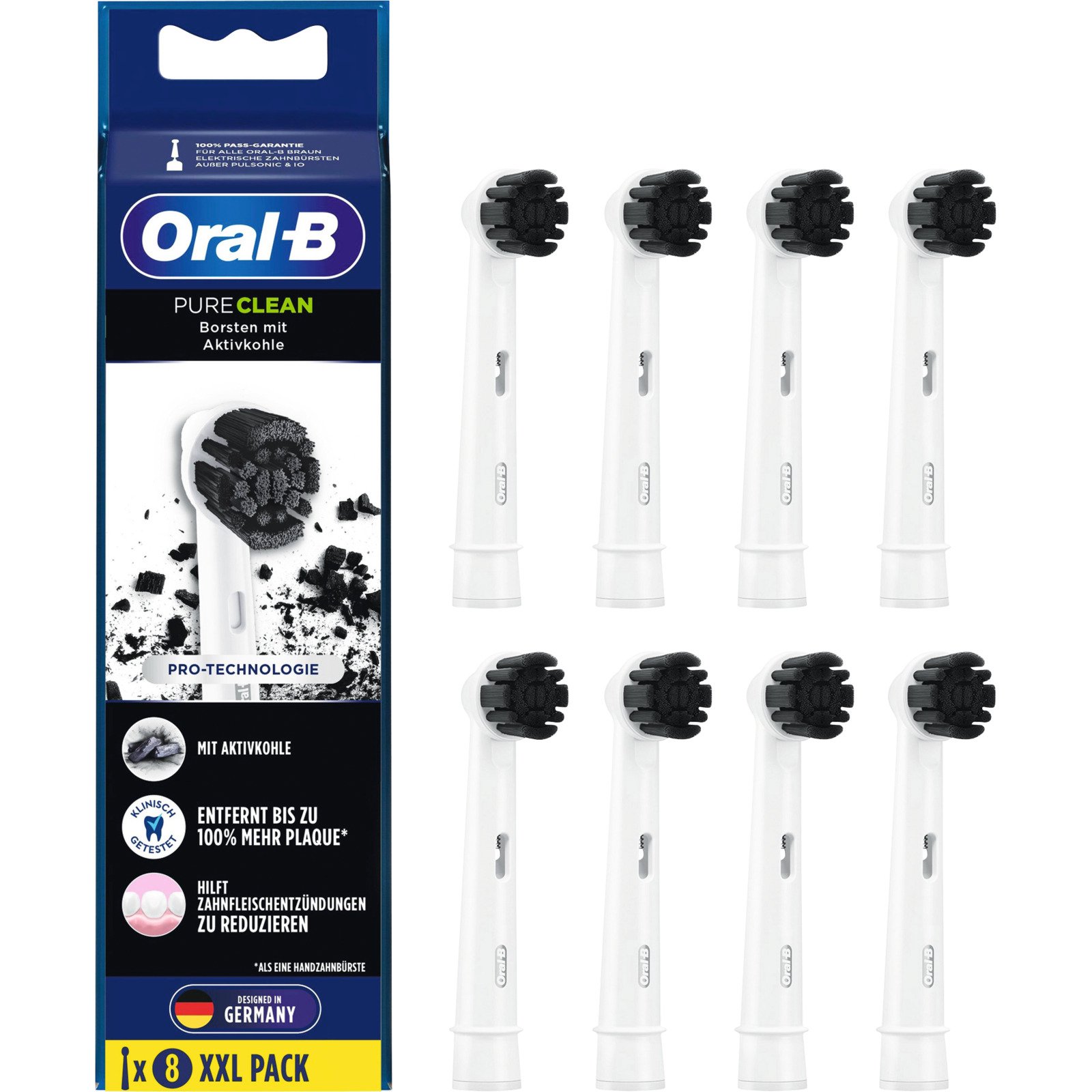 Oral-B Aufsteckbürste Charcoal 8er