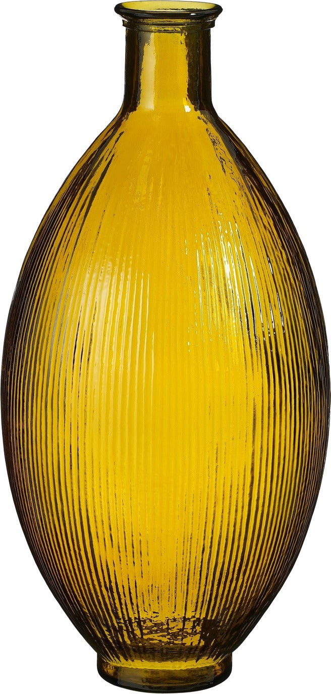 Mica Decorations vaas Firenza geel D 29 H 59 cm