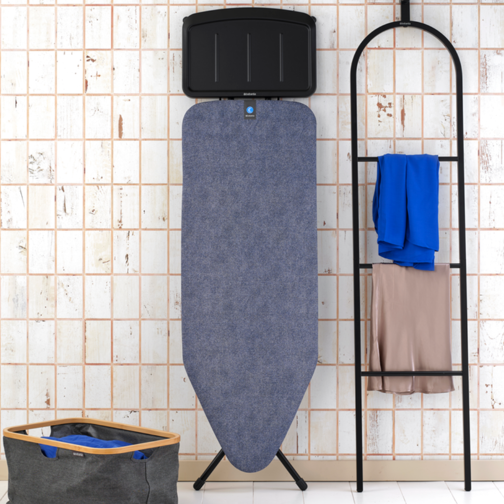Strijkplank C, 124x45 cm, solide stoomunithouder - Denim Blue