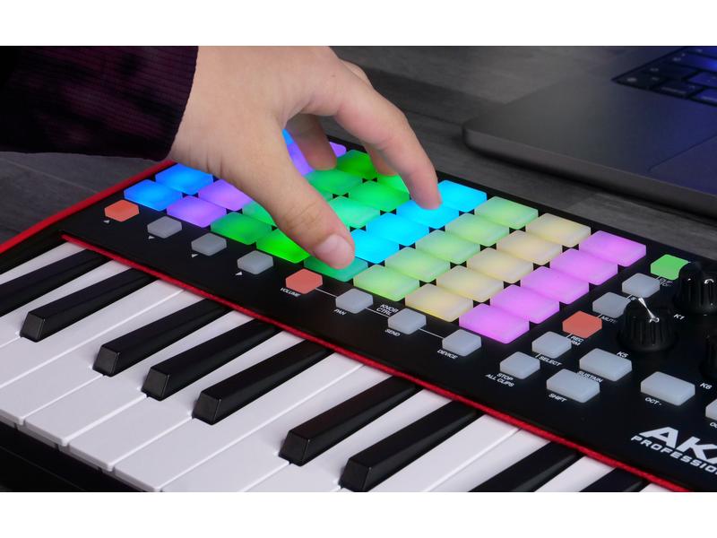 Akai Keyboard Controller APC Key 25 – MK2 Vielseitiger und kompakter MIDI-Keyboard-Controller