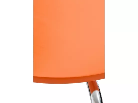 Lot de 16 Chaise de conférence - Bois - Orange - DIEGO