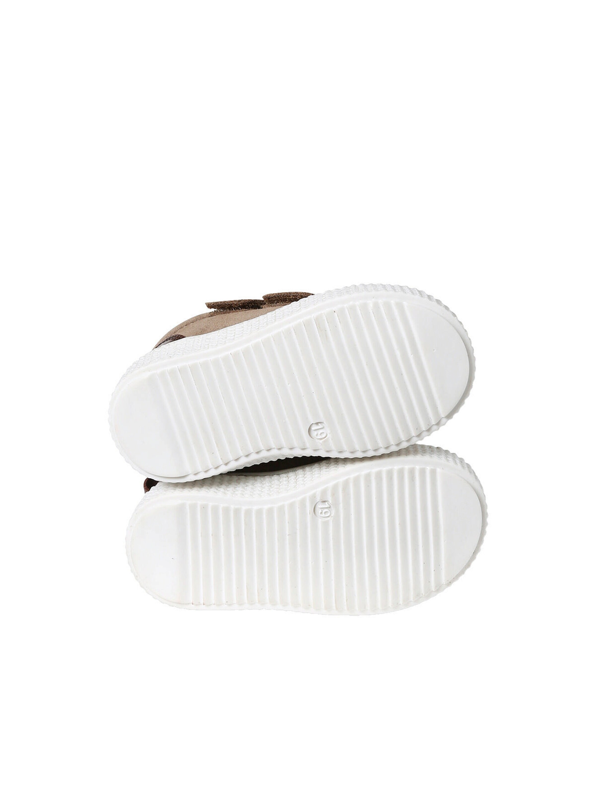 Vertbaudet Jungen Baby Boots, Klettverschluss graubeige
