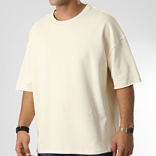 Tee Shirt Oversize Large F22209 Beige