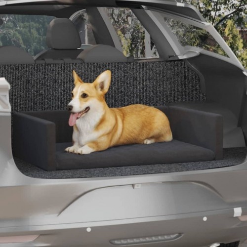 Cama baú preta Vidaxl para cães