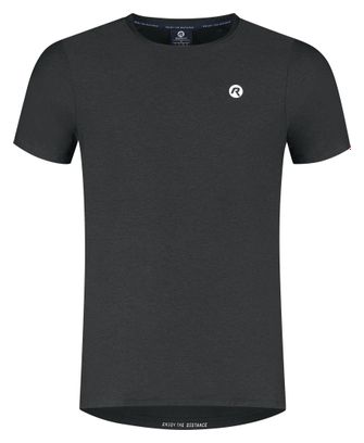 Maillot Manches Courtes De Running Rogelli Essential Noir Homme