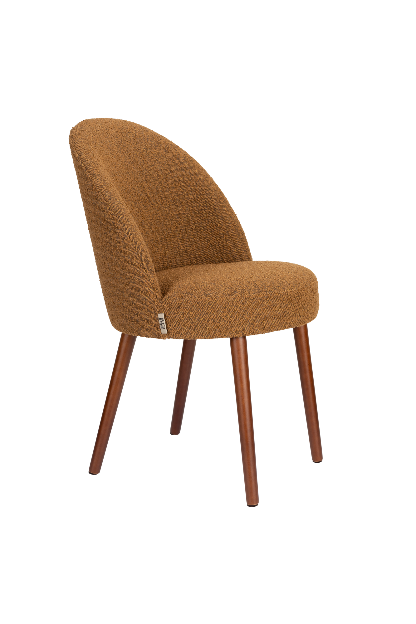 Eetkamerstoel Barbara Boucle Ochre - set van 2