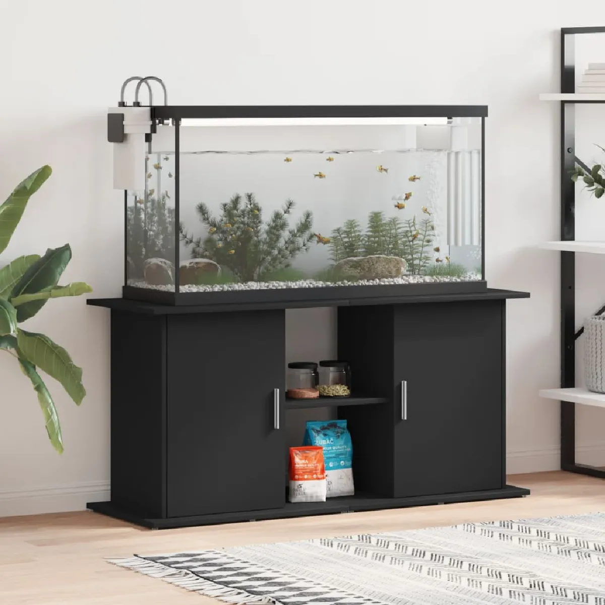 VIDAXL Support pour aquarium - Noir