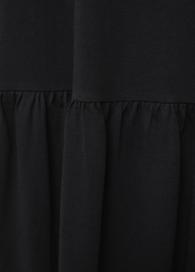 MANGO Long cotton dress Black
