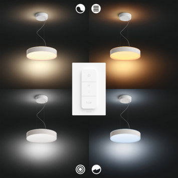 Philips Hue Enrave hanglamp, zwart 47cm