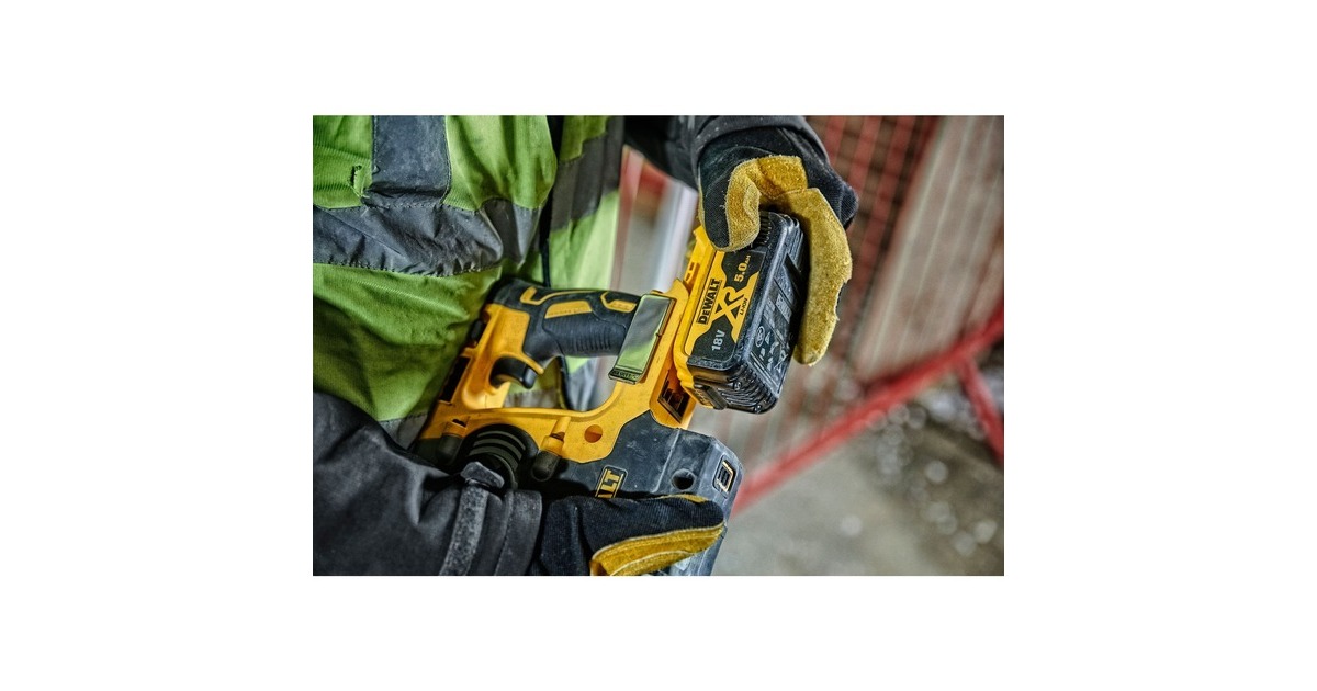 DEWALT18V XR Li-Ion Brushless SDS+ Combihamer met snelwisselboorkop boorhamer  (Geel, Koffer en 2 accu's (5,0 Ah) inbegrepen)