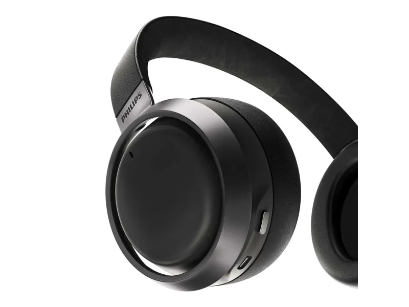 Philips Fidelio L3 - Hovedtelefoner med mik. - fuld størrelse - Bluetooth - trådløs, kablet - aktiv støjfjerning - 3,5 mm jackstik - matmørk satin-ørekopper, sort pandebånd