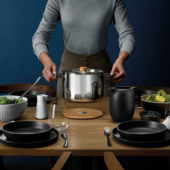 Eva Solo - Nordic Kitchen Kochtopf 3 l, Edelstahl / Eiche