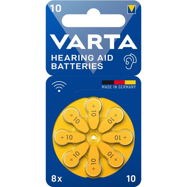 Høreapparatbatteri 10 / A10 / PR70 8-pak