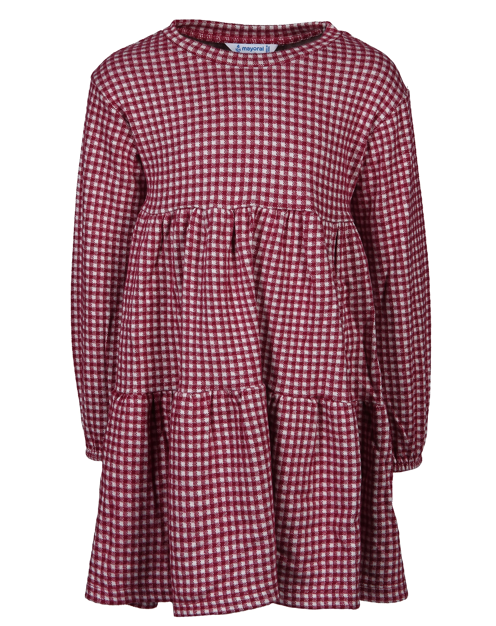 Langarmkleid VICHY in johannisbeere