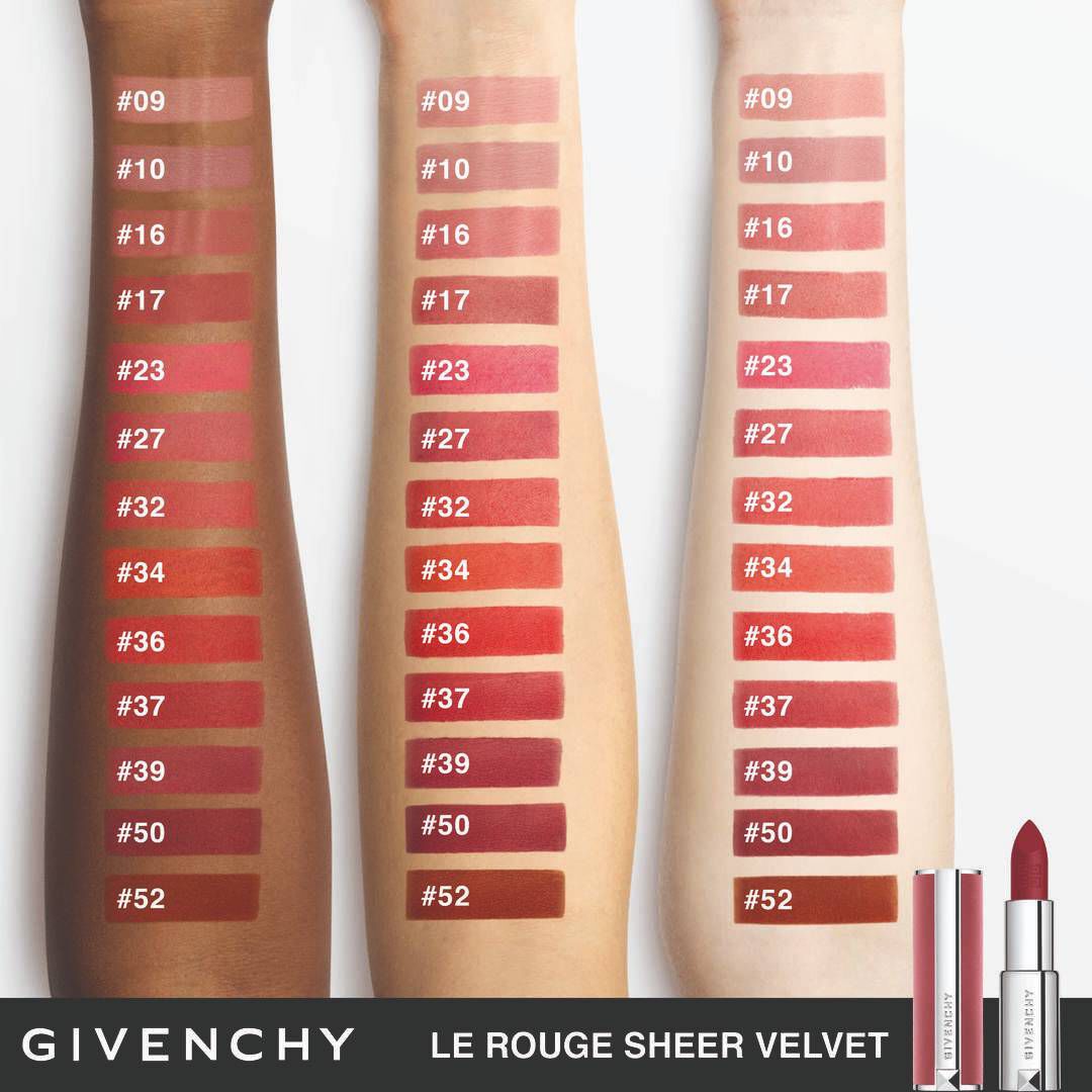 GIVENCHY LÁBIOS Le Rouge Sheer Velvet