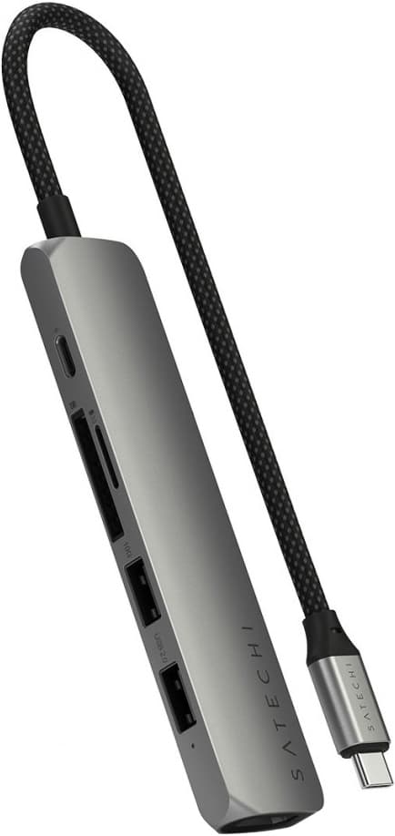 Satechi 6-i-1 USB-C multiport-adapter (space grey)