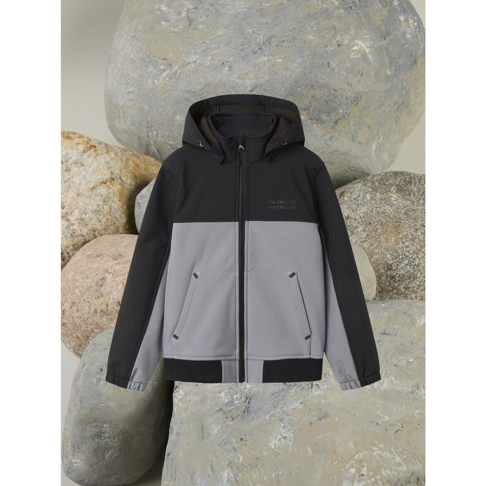 Køb Name It Mockingbird Alfa08 Softshell Jakke Cool Block Fo