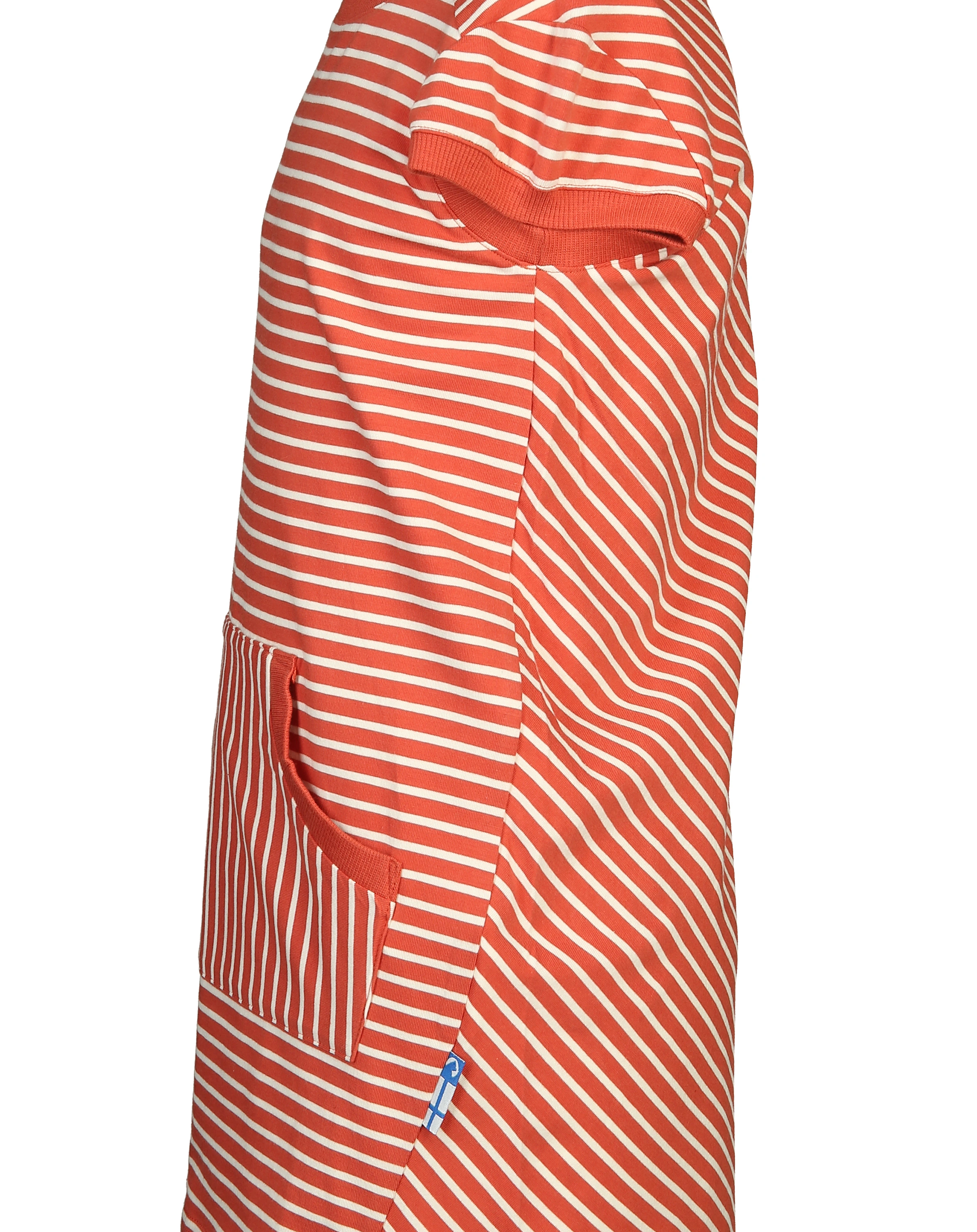 Kurzarm-Kleid KEIDAS gestreift in fox