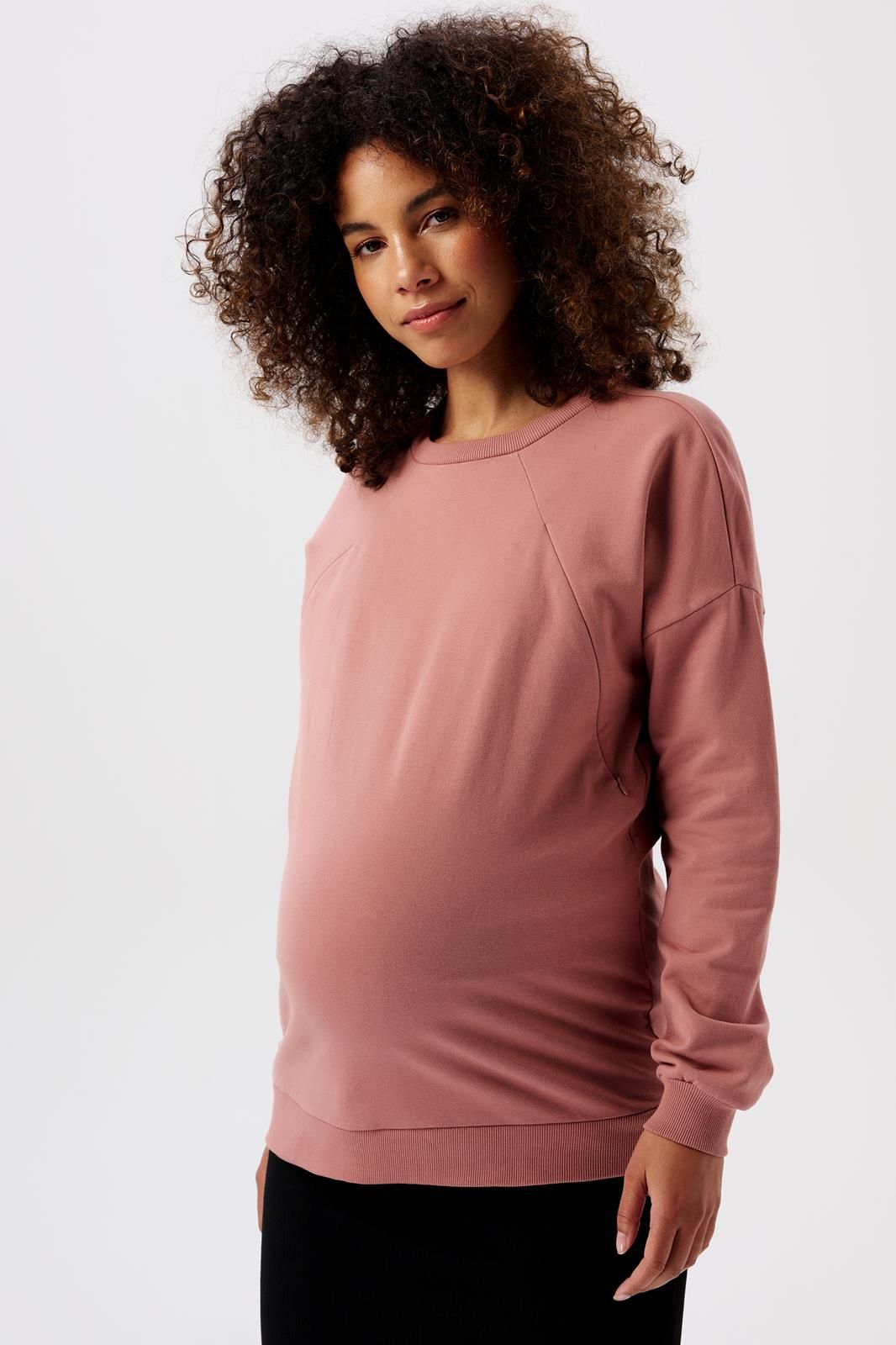 Noppies Maternity Trui met voedingsfunctie Lesy - Burlwood