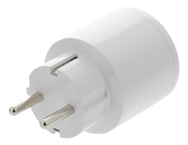 DELTACO SMART HOME-bryter, WiFi, 1xCEE 7/3, 10A, timer, 3-pk