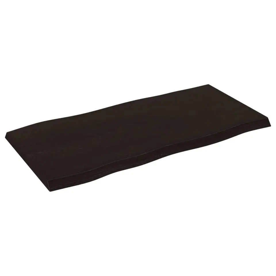 vidaXL - Tafelblad - Bruin - Eikenhout - 100 x 50 x 4 cm